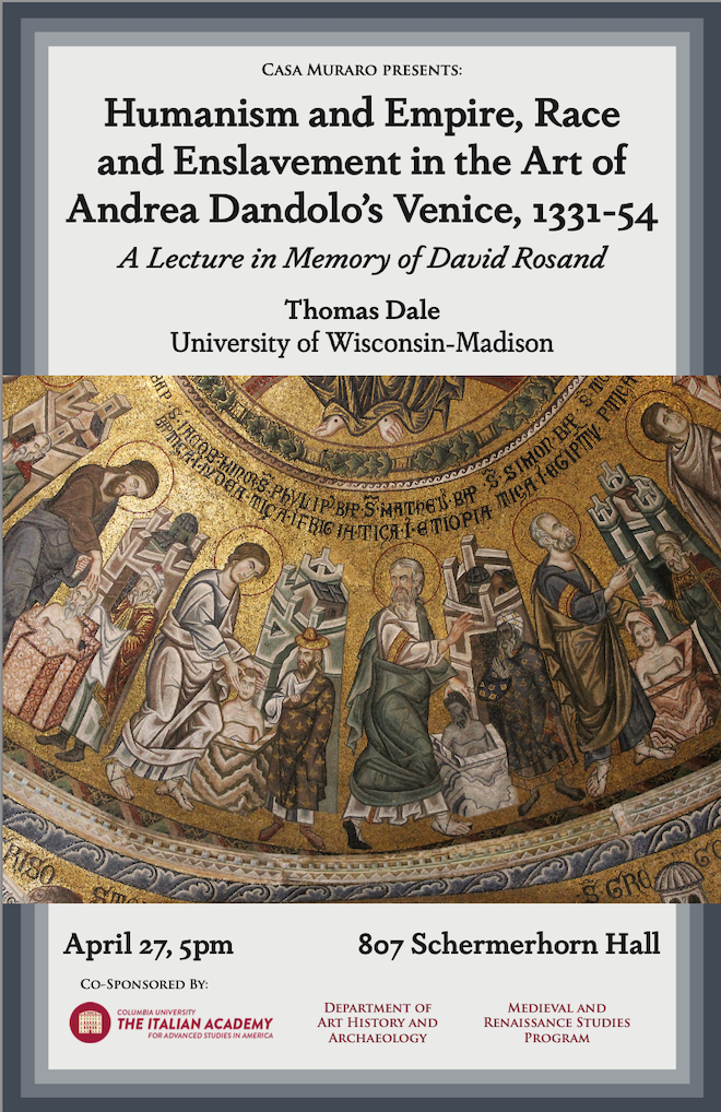 flyer for Thomas dale lecture