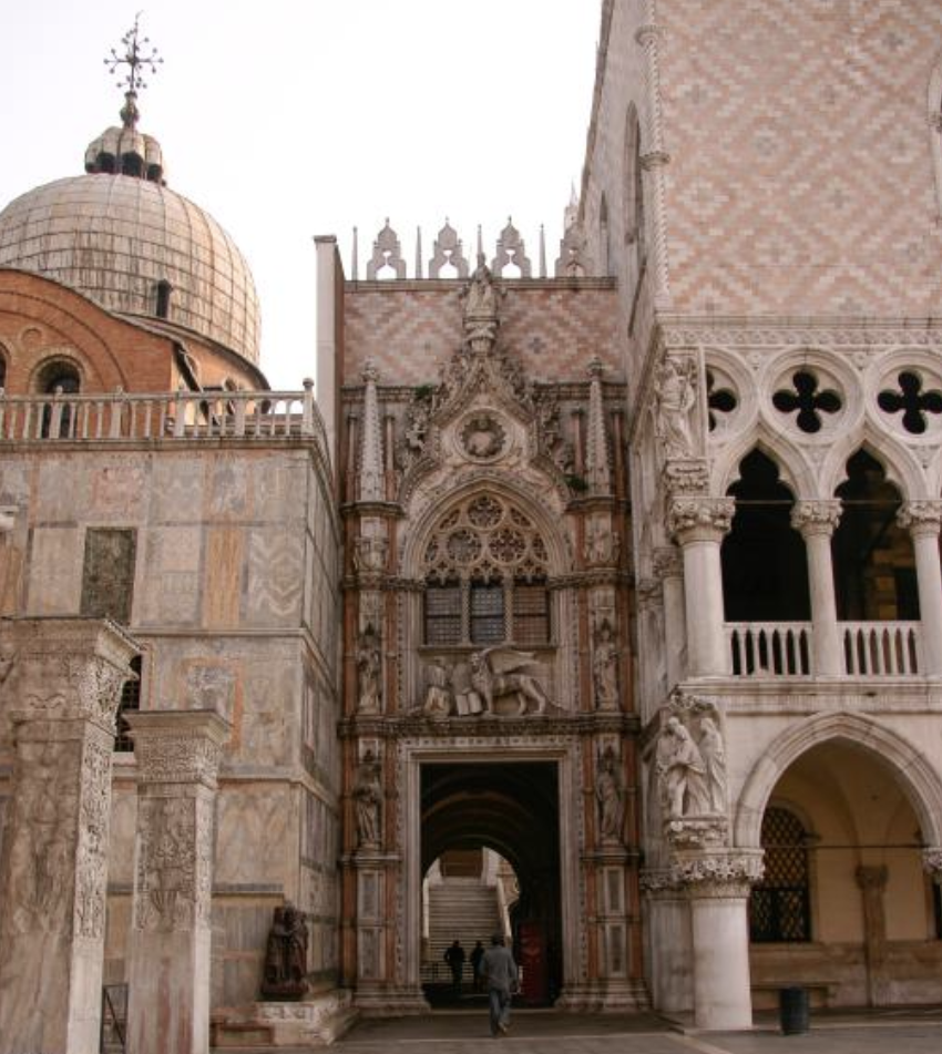 Porta della Carta, designed by Bartolomeo Bon (ca. 1450-1509), Palazzo Ducale Porta della Carta