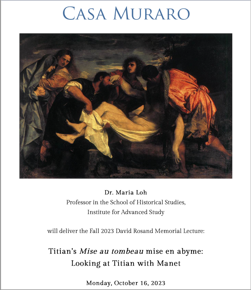 flyer for Maria Loh lecture