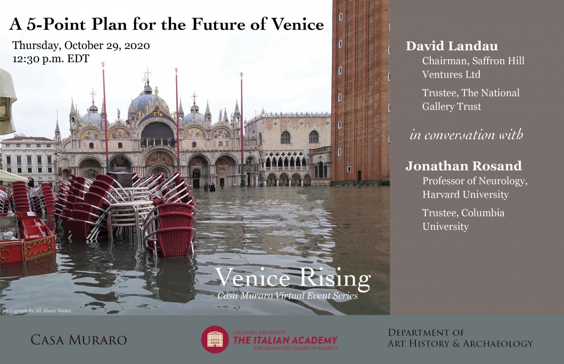 Venice Rising event poster
